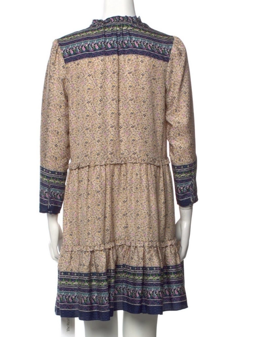 Veronica Beard Lumi Mix Print Silk Dress - Picture 5 of 9